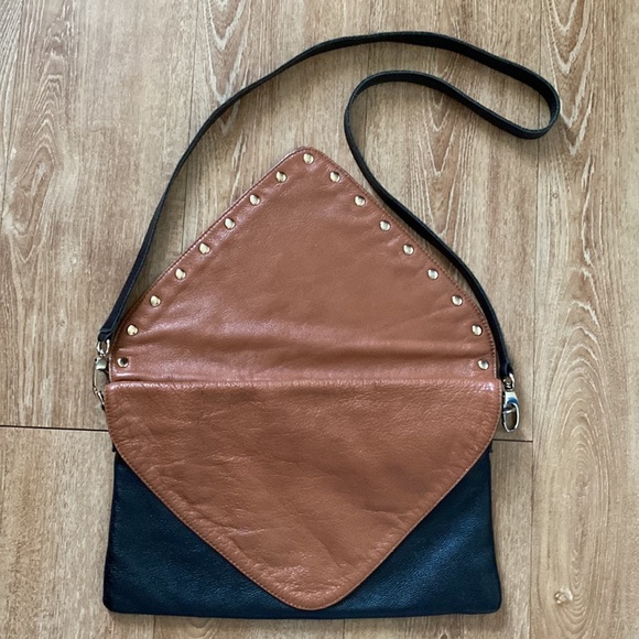 B-Low The Belt Leather Studded Envelope Crossbody - Picture 6 of 13